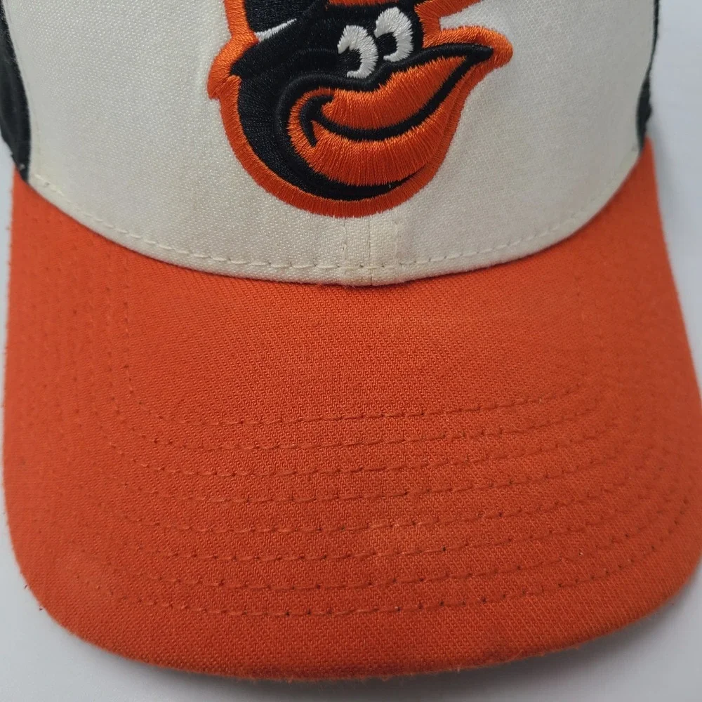 Baltimore Orioles Hat Fitted‎ M-L New Era 39Thirty White Orange Black MLB Men